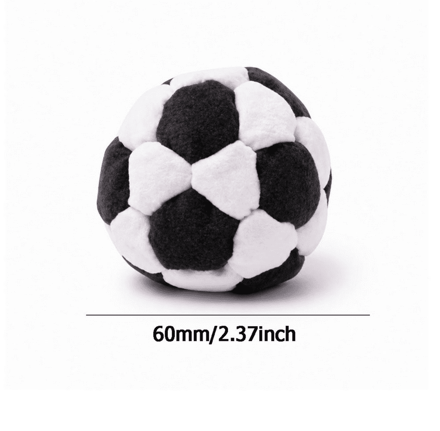 Hitchhiker 42-Panel Sand Filled Footbag, Soft Durable Handmade Footbag Hacky Sack, Purified Sand Filled Kick Sack for Kidteens Adults, Indoor Outdoor Footbag Game Relief Fidget Tool, Mid-Weight